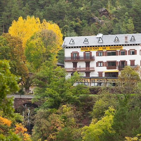 Hostal Les Fonts Castellar De N'Hug Exterior foto