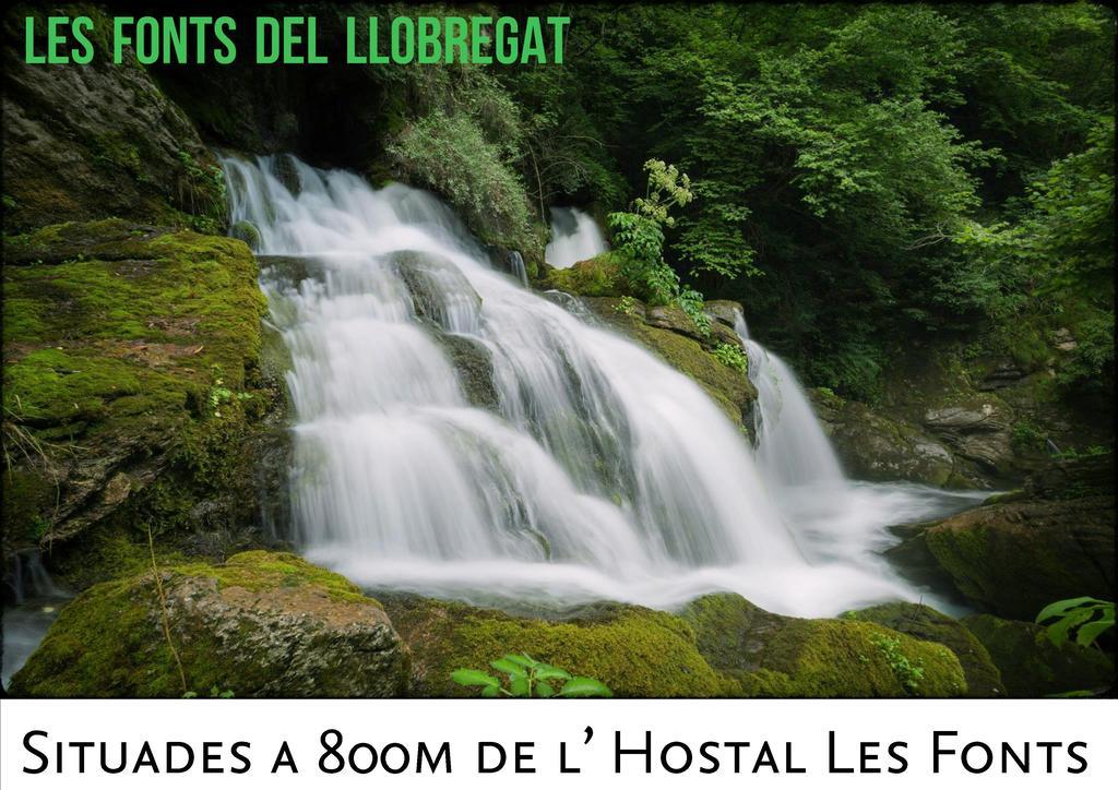 Hostal Les Fonts Castellar De N'Hug Exterior foto